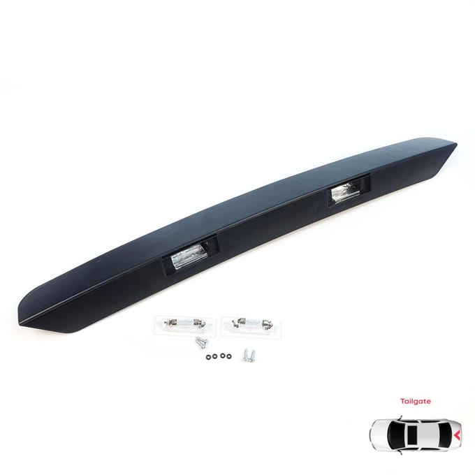 BSP1248 Bande Boîtier d'Éclairage de Plaque d'Immatriculation Hayon Arrière Pour VW Transporter T5 2003-2015 7E0827329F