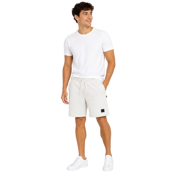 Aquascutum Heren Fleece Shorts (Beige)