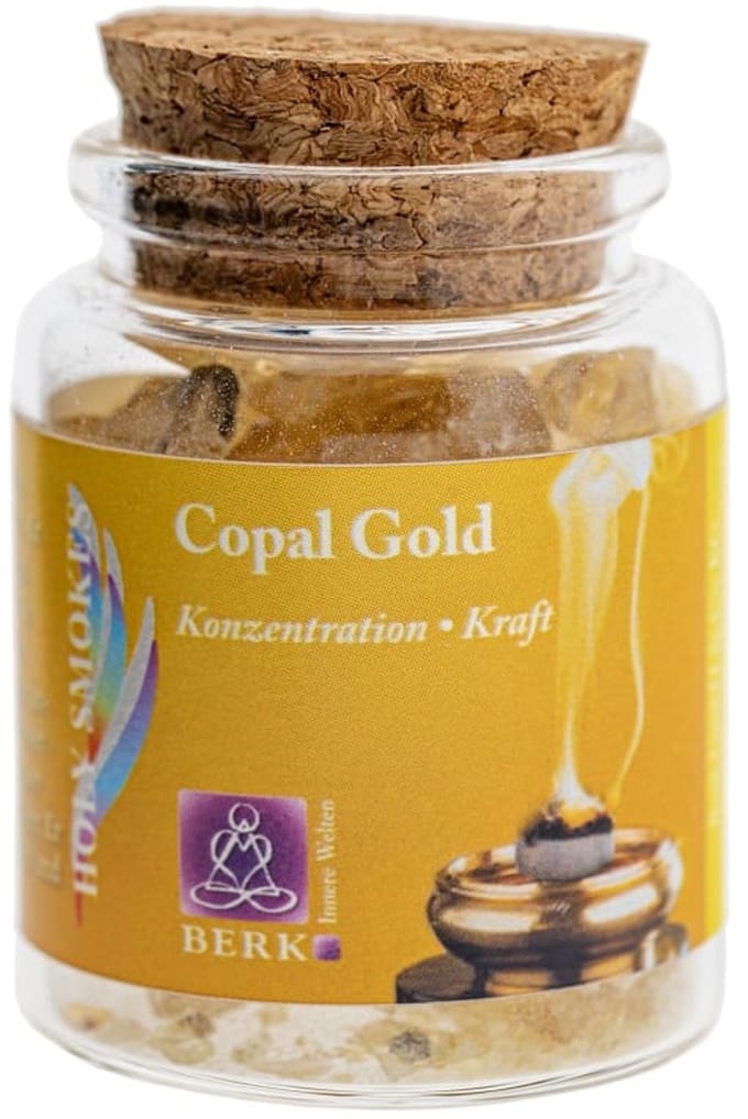 Wierookhars Copal Gold in Glas