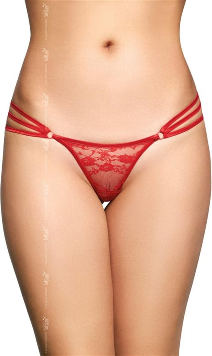 SoftLine sexy string - rood M/L