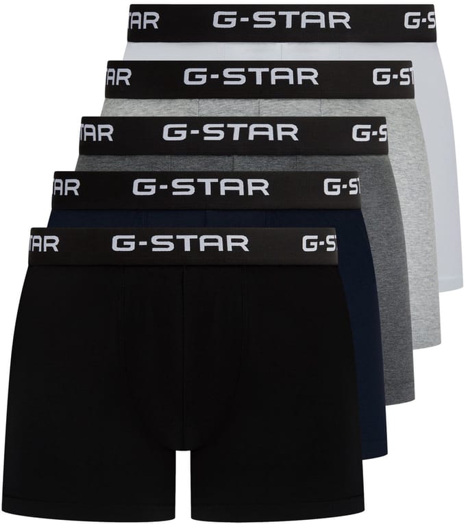 G-Star Underwear Maize 5 Pack Trunks Black/dakr Grey Heather/bright Größe: XXL | Unterhosen Outlet | Herren | Gelb