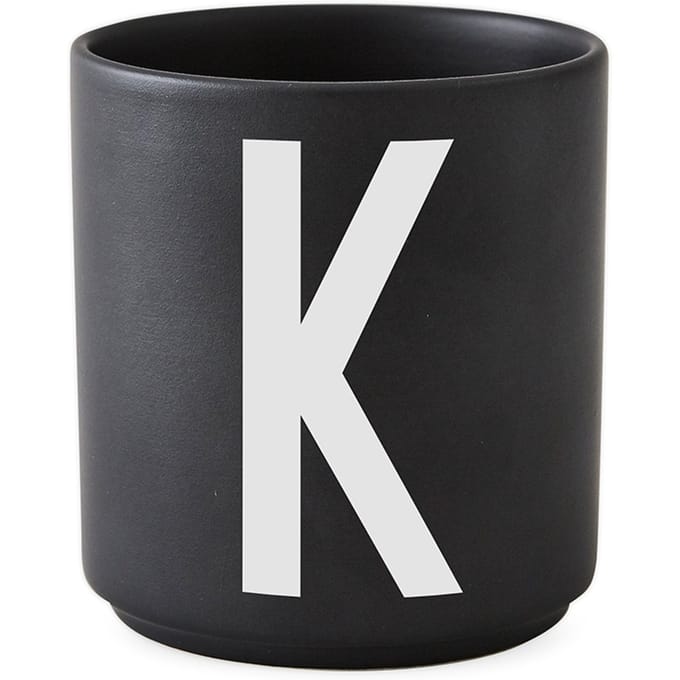 DESIGN LETTERS - Personal beker porselein  - zwart - K