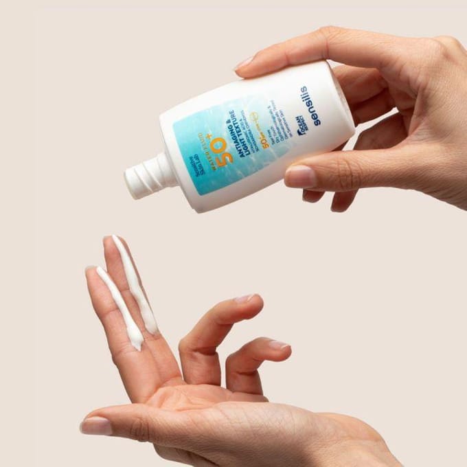 Anti-aging Crème - SENSILIS - ANTIAGING & LICHTE TEXTUUR - SPF50+ - 40 ml - Texture légère