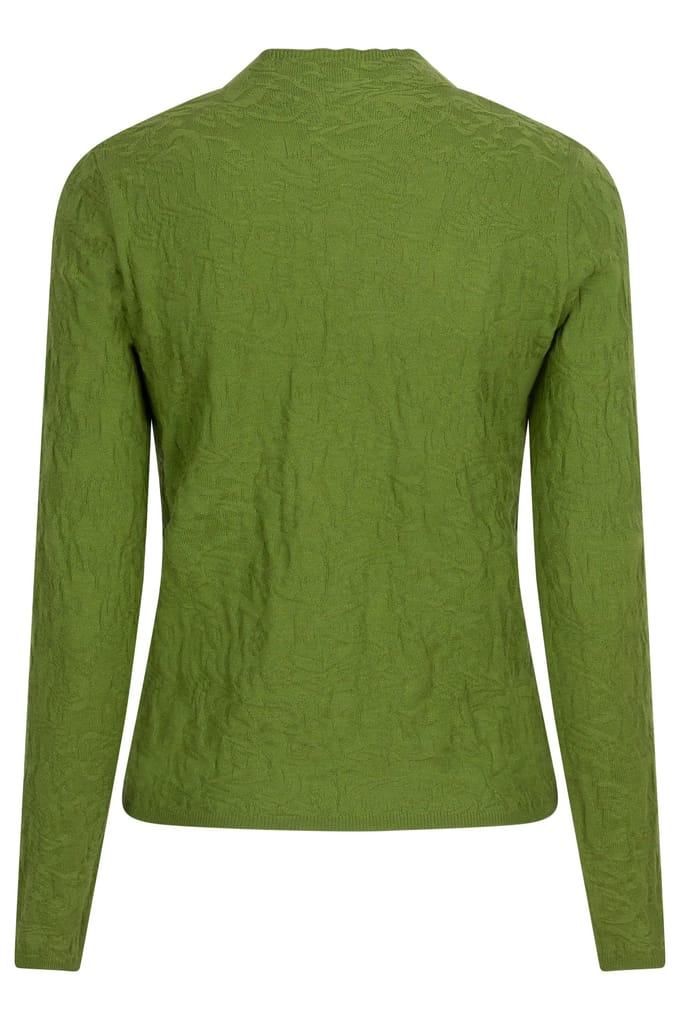 EsQualo Sweater Solid Jacquard Forest Green Taglia: S | Maglioni a maglia Outlet | Donna | Verde