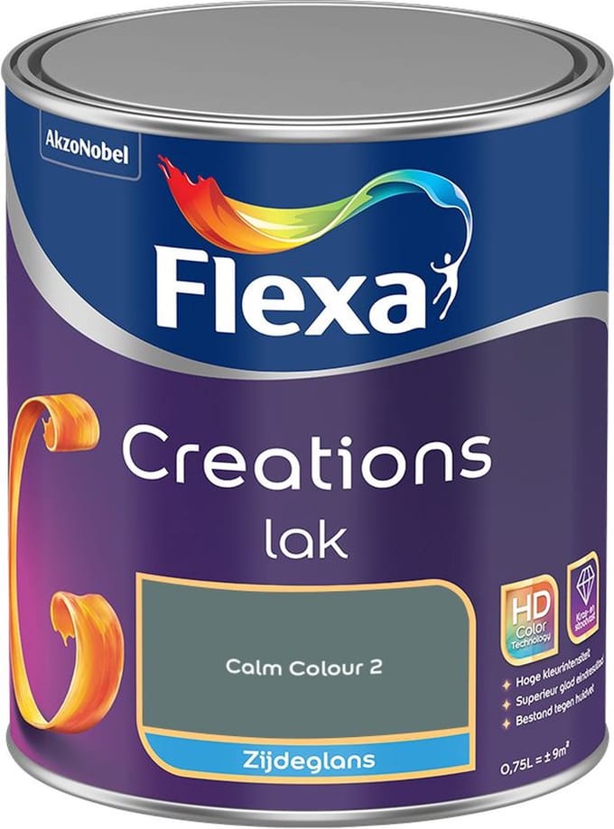 Flexa - Creations Lak Zijdeglans - Calm Colour 2 - Mengverf - 750 Ml