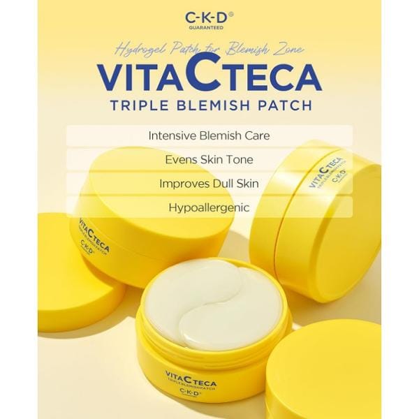 [CKD] Vita C Teca Triple Blemish Patch 82g 60EA yellow