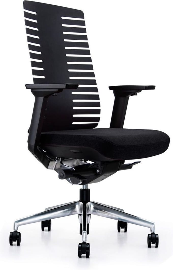Sedero Bureaustoel Bone - Ergonomische bureaustoel voor Volwassenen - Zwart