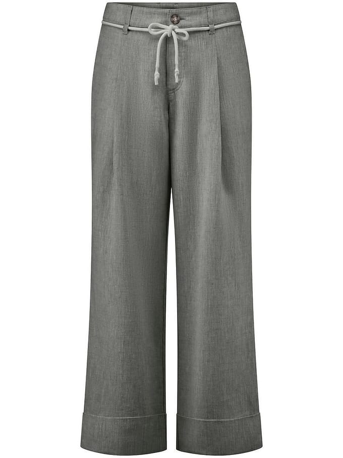 Wide Fit-7/8-broek Van Peter Hahn groen