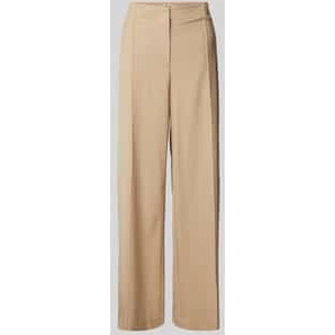 Stoffen broek van viscosemix met persplooien, model 'Nila Roy'