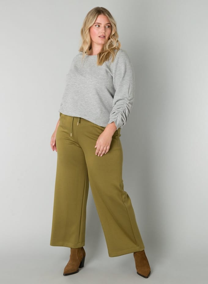 YEST CURVE Venora Essential Tops - Light Grey/Melange - maat 2(50)