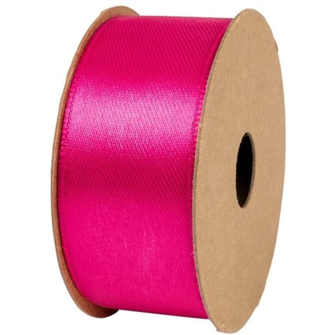 Stewo satijnen cadeaulint, formaat 25 mm. x 4 m., kleur roze