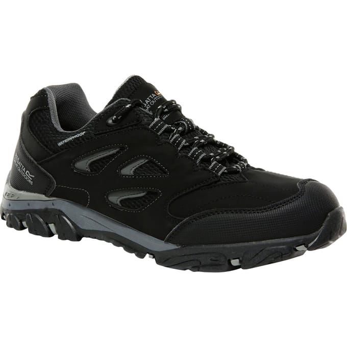Regatta Kinderen/Kinderen Holcombe Lage Junior Wandelschoenen (Zwart/Graniet)