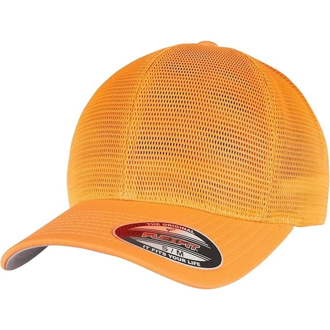 Flexfit 360 Omnimesh Baseball Cap (Neon Oranje)