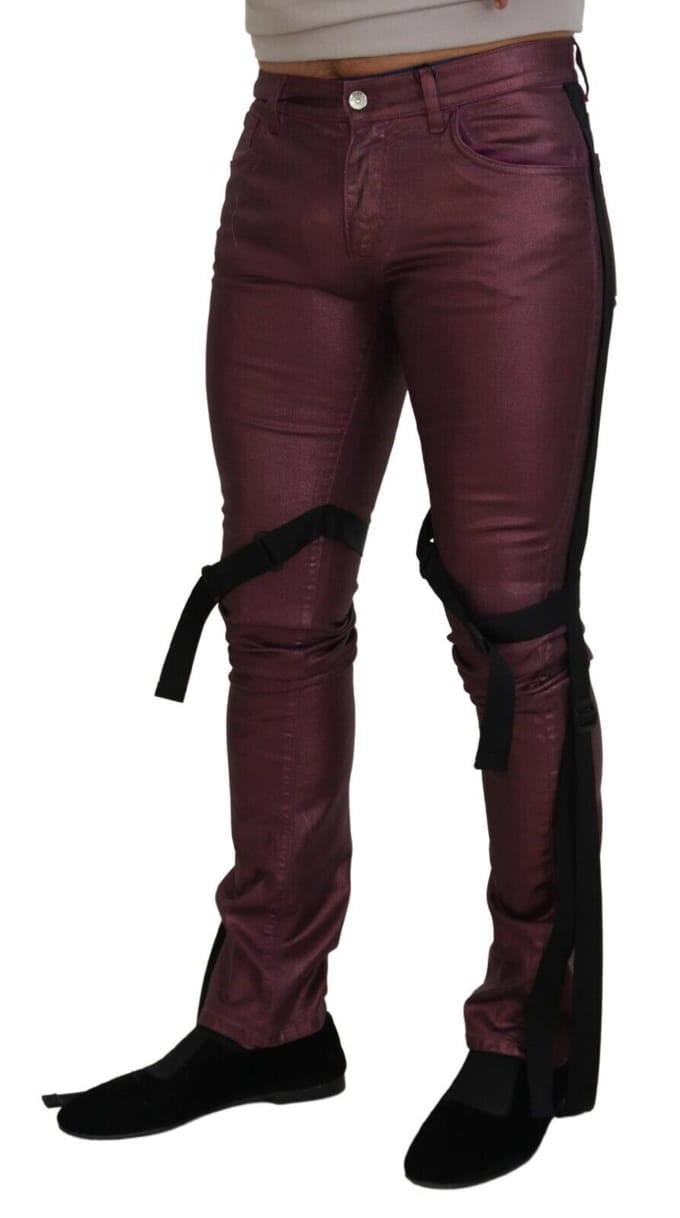 Metallic Broek Bourgogne