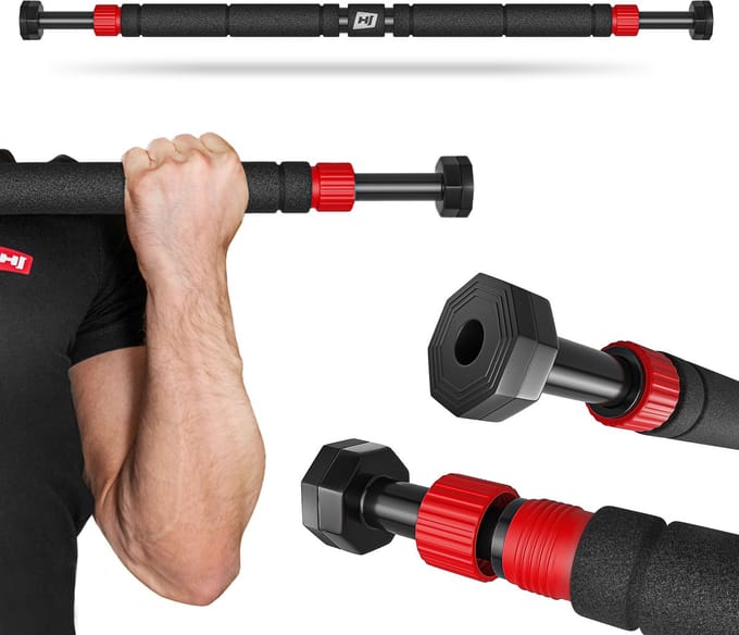 Hop-Sport HS-M050DP – Optrekstang voor Deur – Verstelbaar – Antislip – Bevestigingssysteem