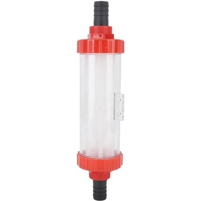 Filtre à mailles agricole en ligne, pompe à eau à haut débit en nylon plastique, filtre transparent pour jardin white