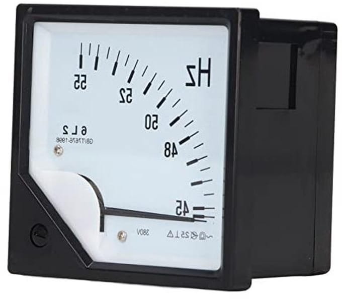 Frequentiemeter Vierkante Paneeldetector 380V 45-55Hz ABS-behuizing Industriële Besturingsapparaten.
