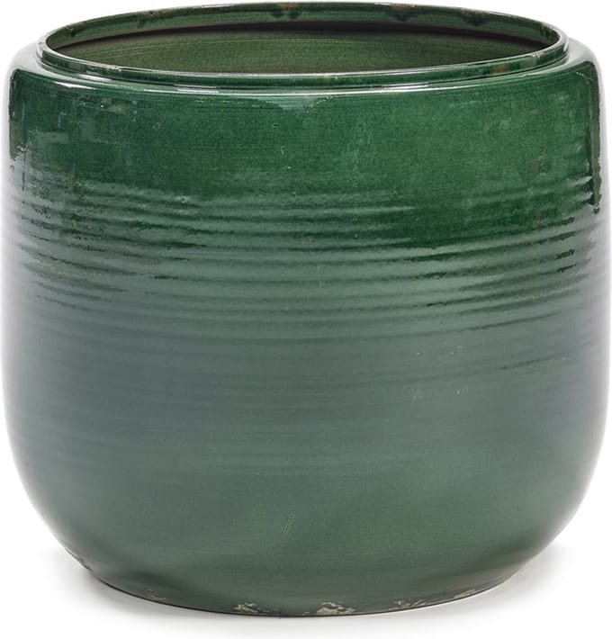 Serax Bloempot-Sierpot Groen D 37cm H 32cm