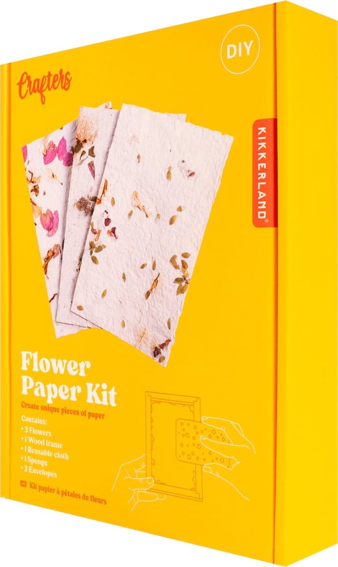 Kikkerland Maak je eigen bloemenpapier - Hobby - Creatief - Knutselen - Crafters