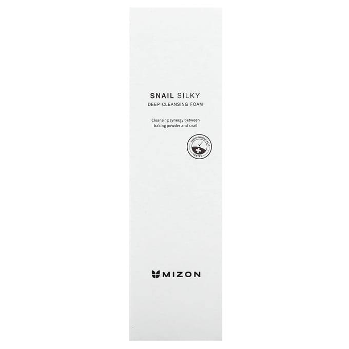 Mizon, Snail Silky Deep Cleansing Foam, 5.29 oz (150 g) white