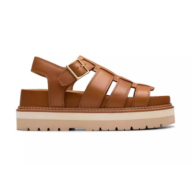 Clarks Orianna Twist - dames sandaal - Bruin - maat 41 (EU) 7 (UK)