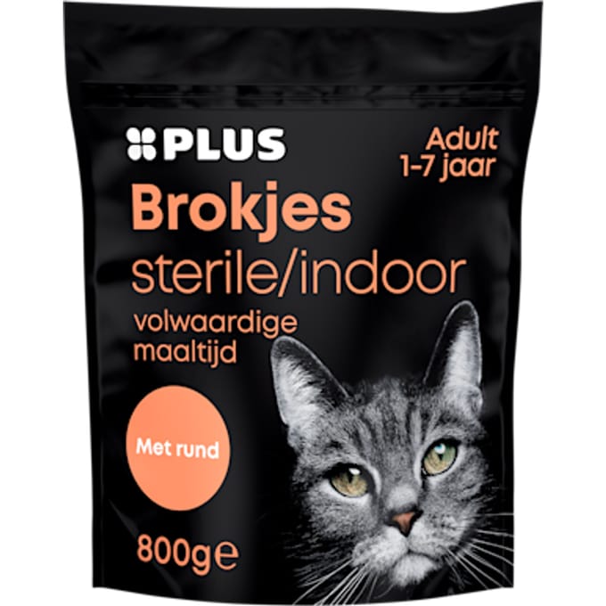Premium kattenbrokjes steril rund