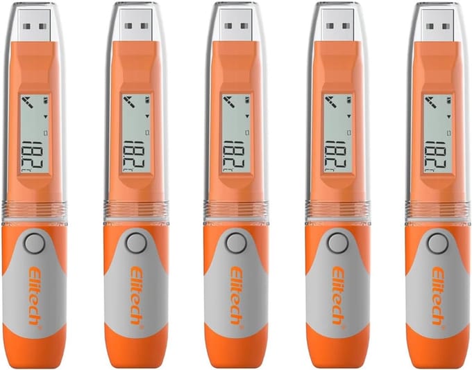 Draagbare USB Temperatuur Data Logger met 32000 Punten - Automatische PDF Rapportage