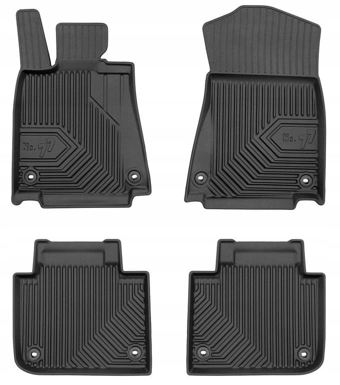 FROGUM 77 Automatten - Geschikt voor LEXUS GS IV (2012-2020) - TPE Rubber - Zwart