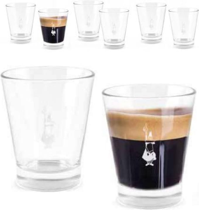 Bialetti Bicchierini Espresso beker glas 6 stuks