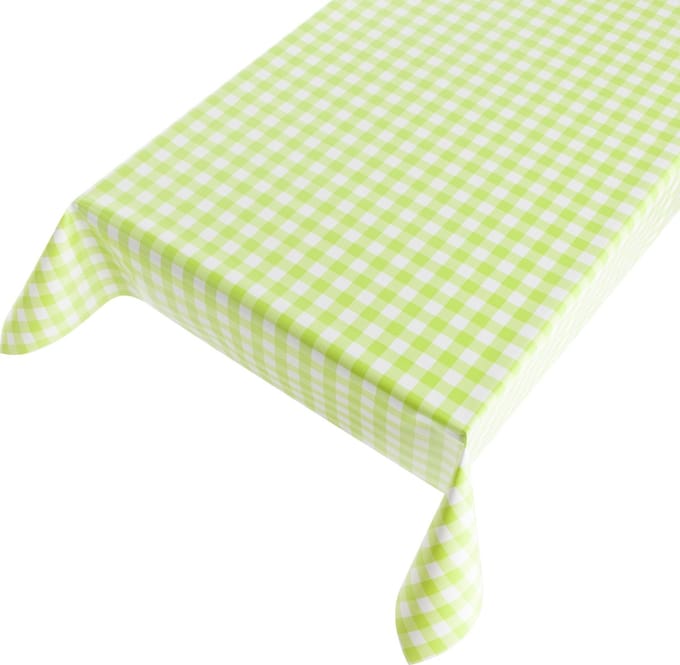2LIF PVC Tafelkleed Vito Block Lime - 140 x 245cm