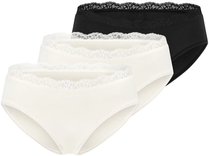 Schiesser Dames riosslip 3 pack Unique Cotton