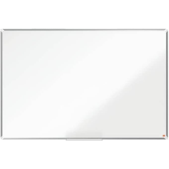 Whiteboard Nobo Premium Plus, magnetisch, met opbergtray, B 1500 x H 1000 mm, geëmailleerd, wit, incl. boardmarker