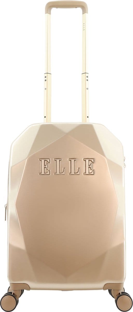 ELLE - Diamond | Harde Koffer / Trolley / Reiskoffer - 67 cm (Medium) - Taupe - Taupe / Medium