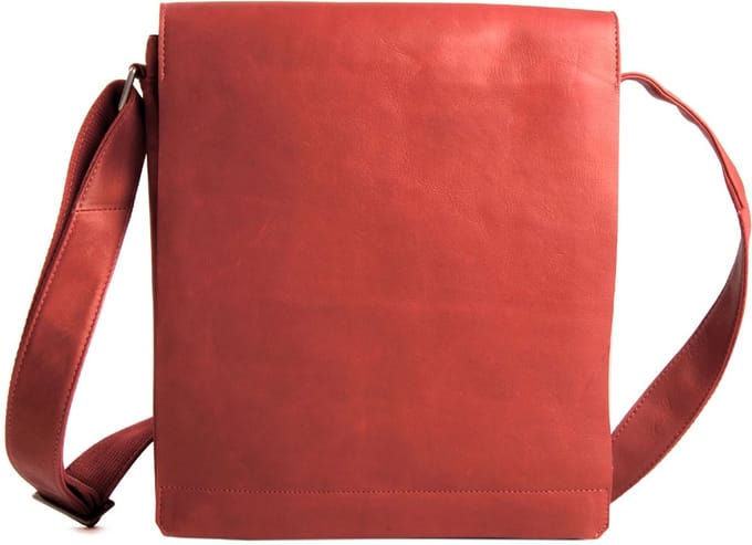 HAROLD'S Leren Schoudertas Campo Messengerbag Upend Red Rood
