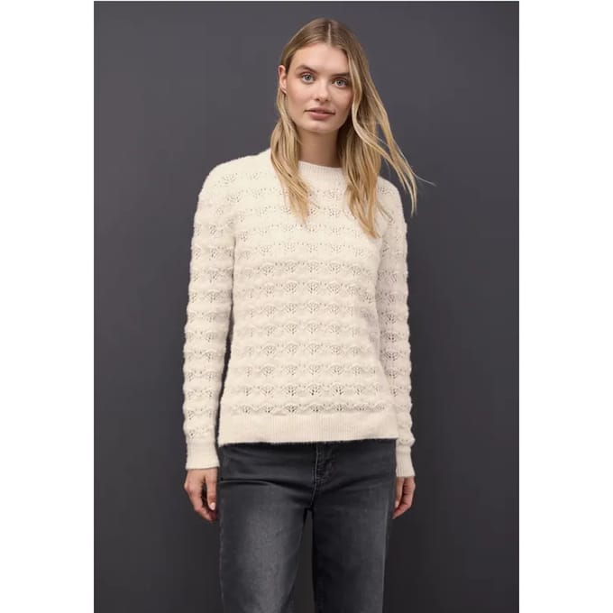 Street one - Dames pull - Maat L - Vrouwen - 16351 soft beig - polyester