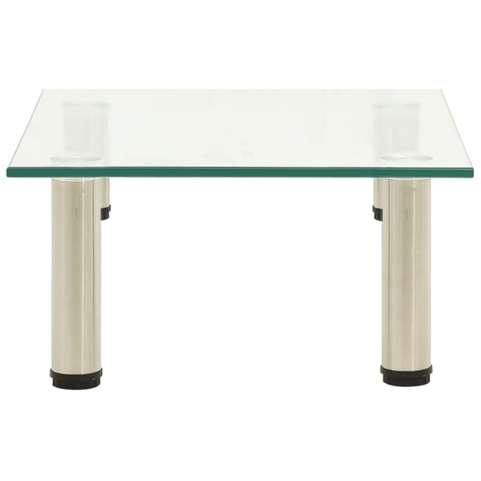 vidaXL - Tv-meubel - 40x35x17 - cm - gehard - glas - transparant