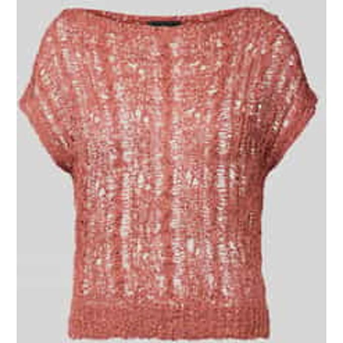 gebreid shirt met ronde hals
