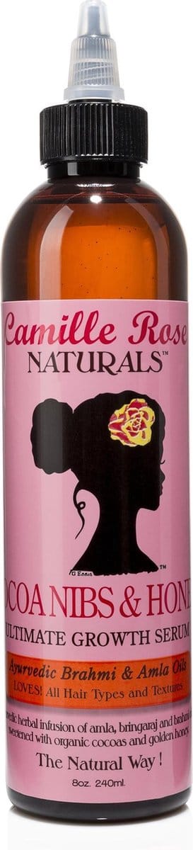 Camille Rose, Sérum de Croissance Ultime, éclats de cacao et miel, 240 ml (8 onces) white