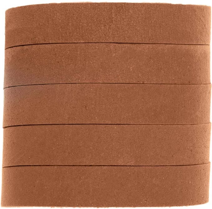 DQ Leer Plat (10 x 2 mm) Natural Dye Sierra Brown (1 Meter)