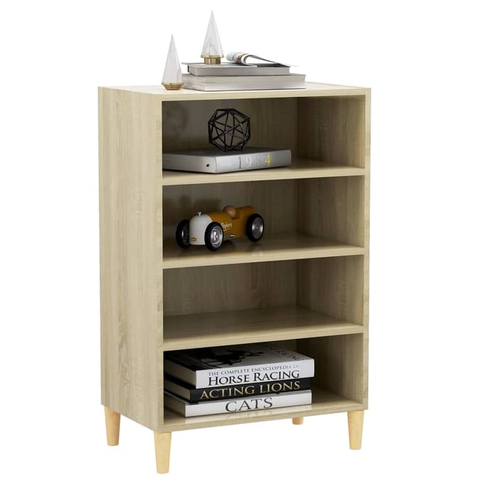 vidaXL - Dressoir - 57x35x90 - cm - bewerkt - hout - sonoma - eikenkleurig