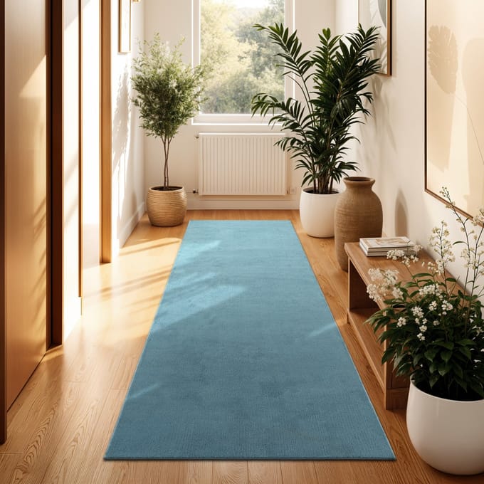 Tapijt Calissa turquoise 80x300 cm