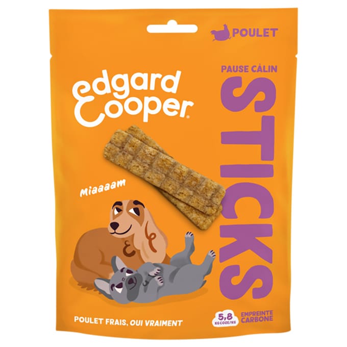 75g Edgard & Cooper Dog Strips Kip hondensnacks