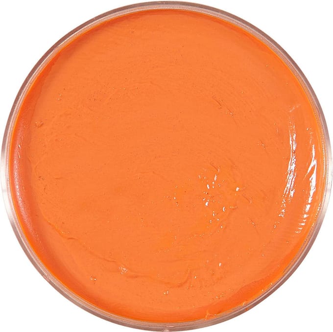 Widmann -Make-Up In 25 Gram Bakje, Oranje - oranje - Halloween - Verkleedkleding