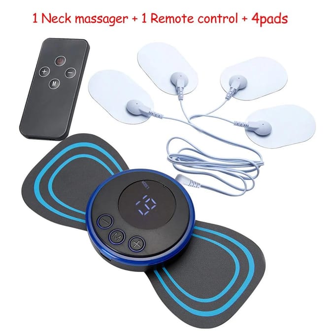 Mini nekmassage apparaat draagbare EMS elektrische cervicale massage pad pijnverlichting puls lichaam spierstimulator massage tools