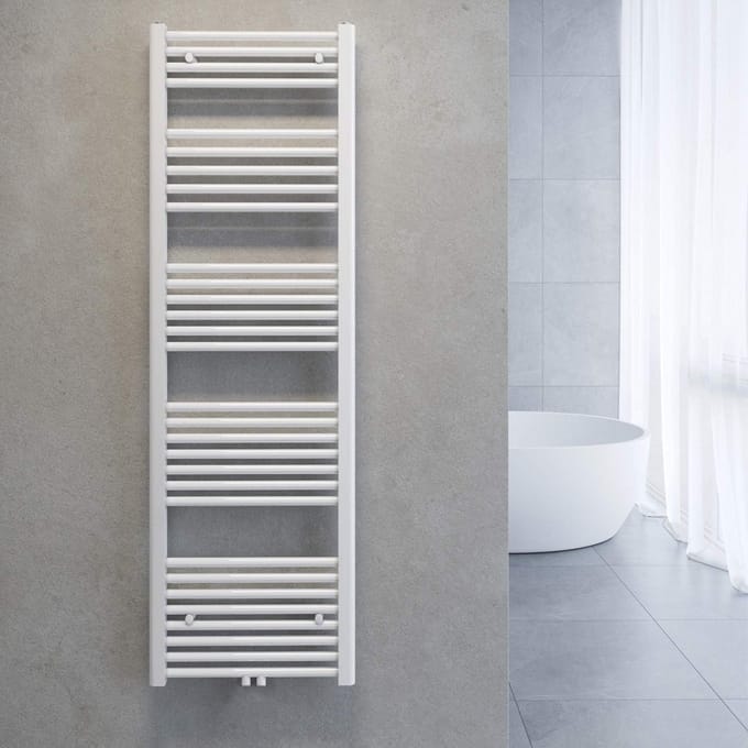 Verticale Handdoekradiator Badkamer Rechte Paneelradiator RVS - Diverse Afmetingen