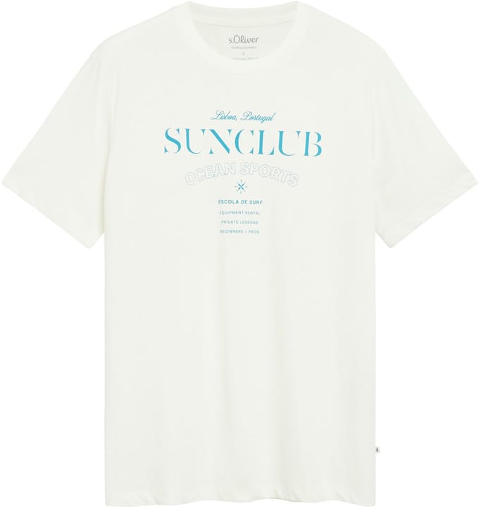 Zachte katoenen T-shirt met frontprint en geribbelde rand s.Oliver