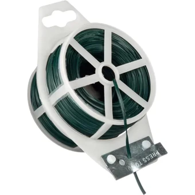 Nature Bindband Met Metalen Kern Groen Geplastificeerd 100m