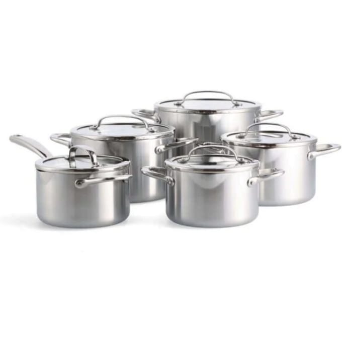 BK Cookware Bk twist pannenset materiaal 5 delig met handig afgietsysteem