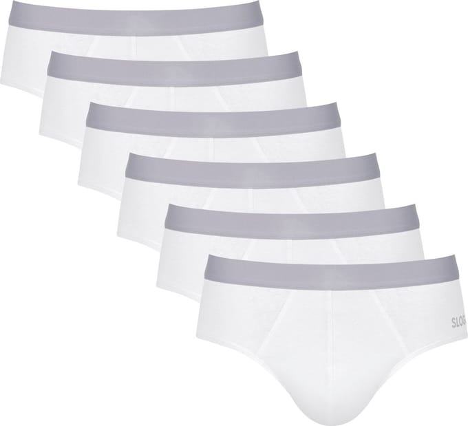 sloggi men GO ABC 2.0 Brief 6P Onderbroek - WHITE - Maat XL