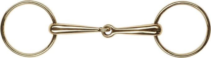 2-rings cyprium snaffle bit met fijne massieve lopen voor paarden Feeling